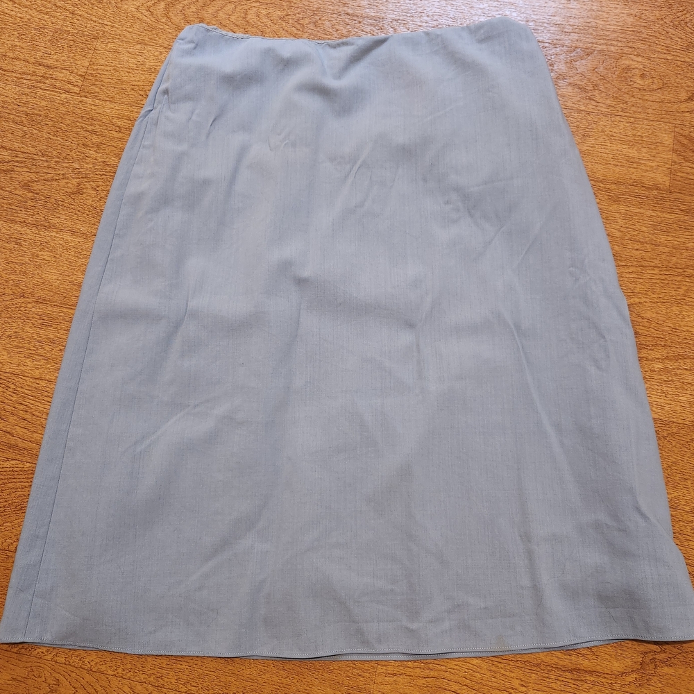 Banana Republic Soft Gray A-Line Wool Skirt